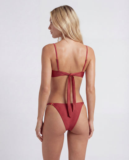 Satin Red Bikini