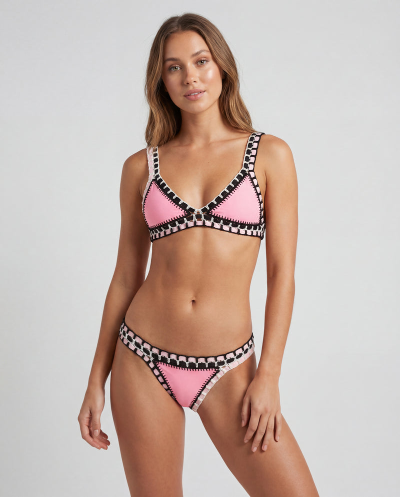 Pink & Black Tricot