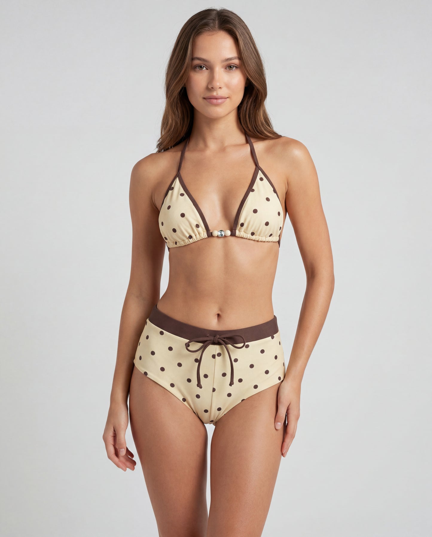 Beige Polka Dot Shorty