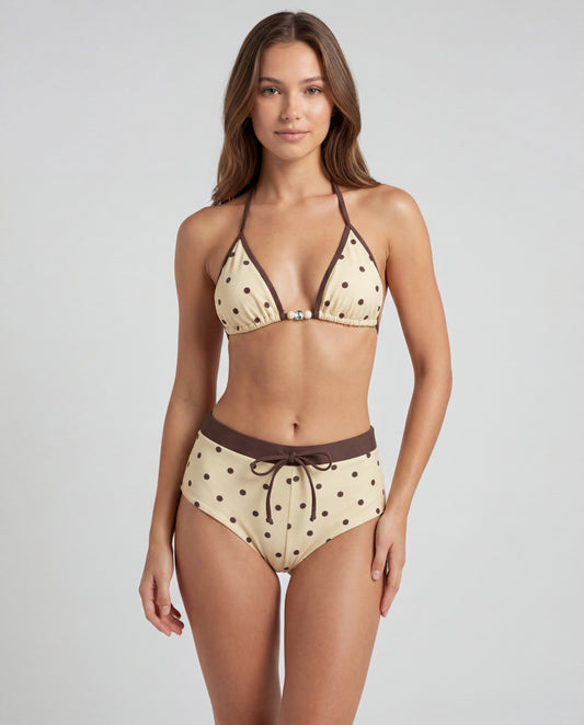 Beige Polka Dot Shorty